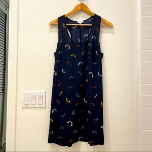 Joie butterfly racerback dress SZ Med